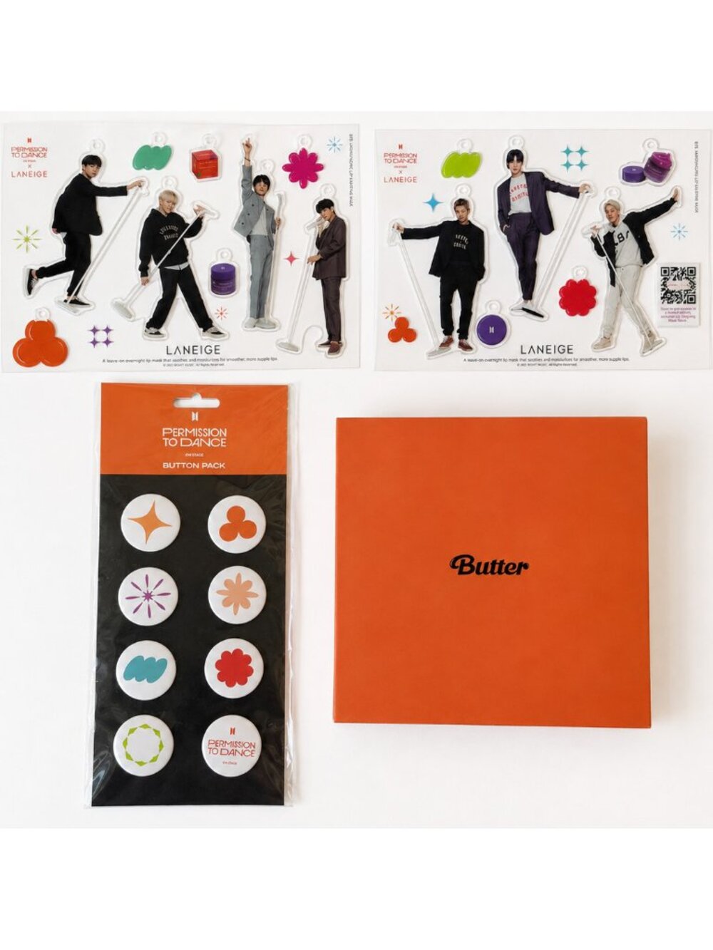 BTS Butter Peaches Album + PTD x LANEIGE Merch Bundle